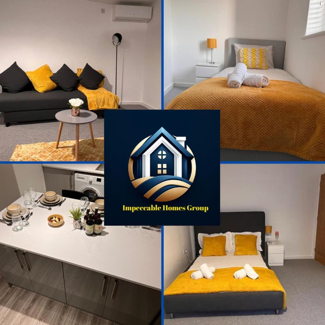 Superb Modern Flat In Northampton, Parking &Ev Apartment Exterior foto